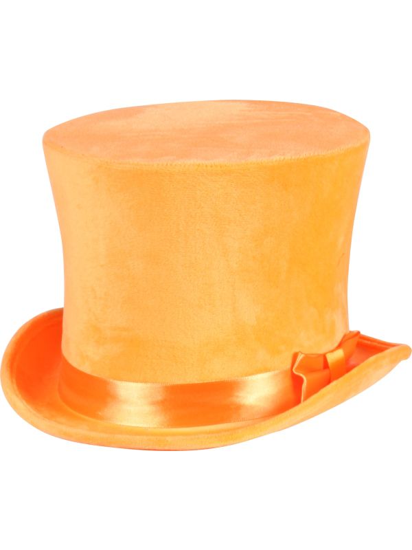Koningsdag Hoge Hoed Oranje met Strik