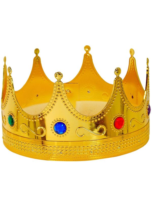 Koningskroon Goud Deluxe Feest Heren