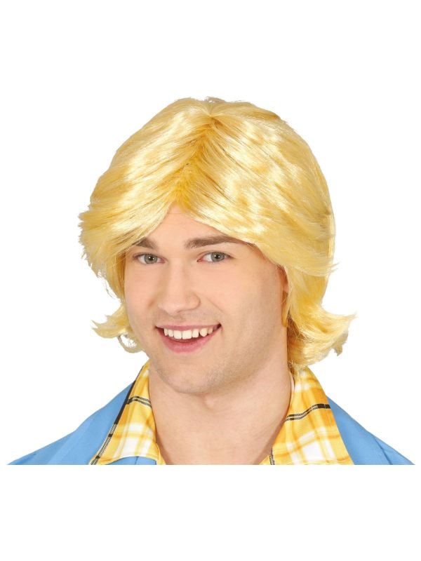 Korte blonde pruik mannen main product photo