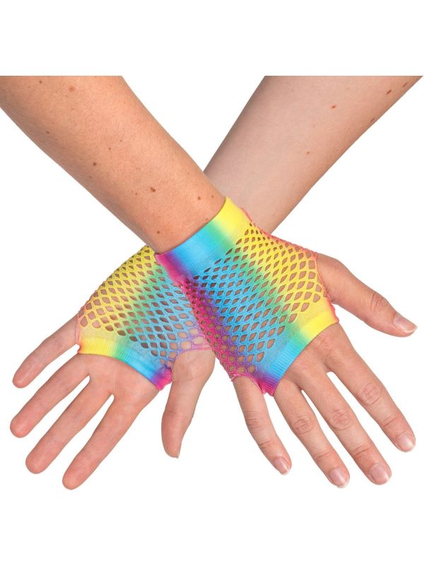 Korte Vingerloze Handschoenen Pride