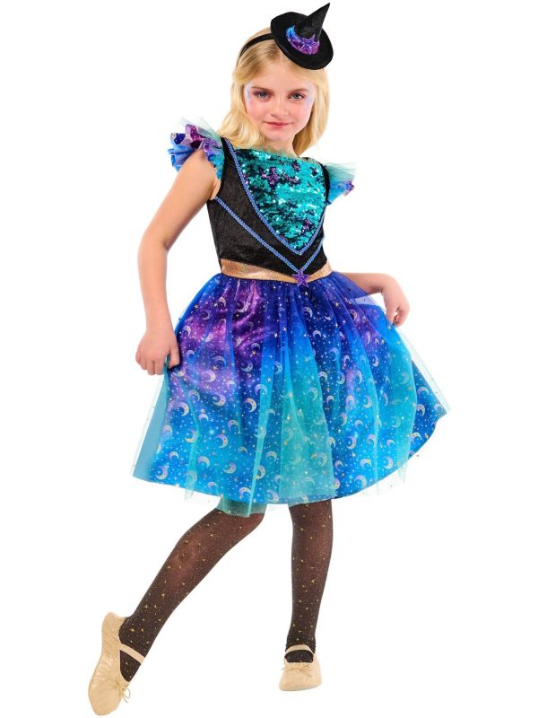 Kosmische Heks Jurk Meisjes Blauw
