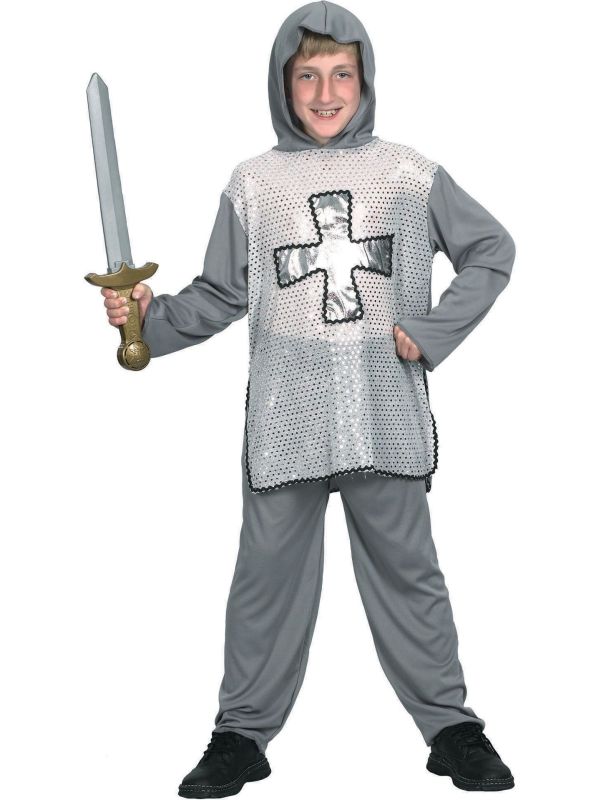 Kruisridder Grijs Outfit Jongens