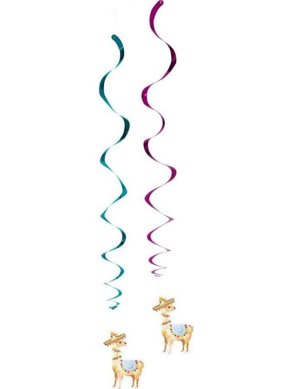 Lama decoratie swirl hangers