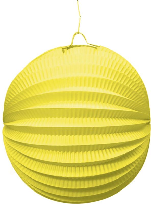 Lampion decoratie geel