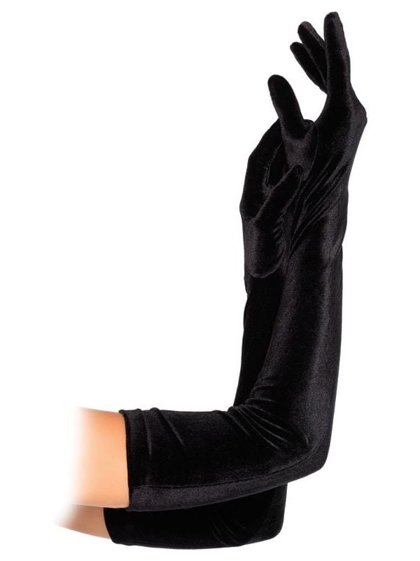 Lange fluwelen handschoenen opera