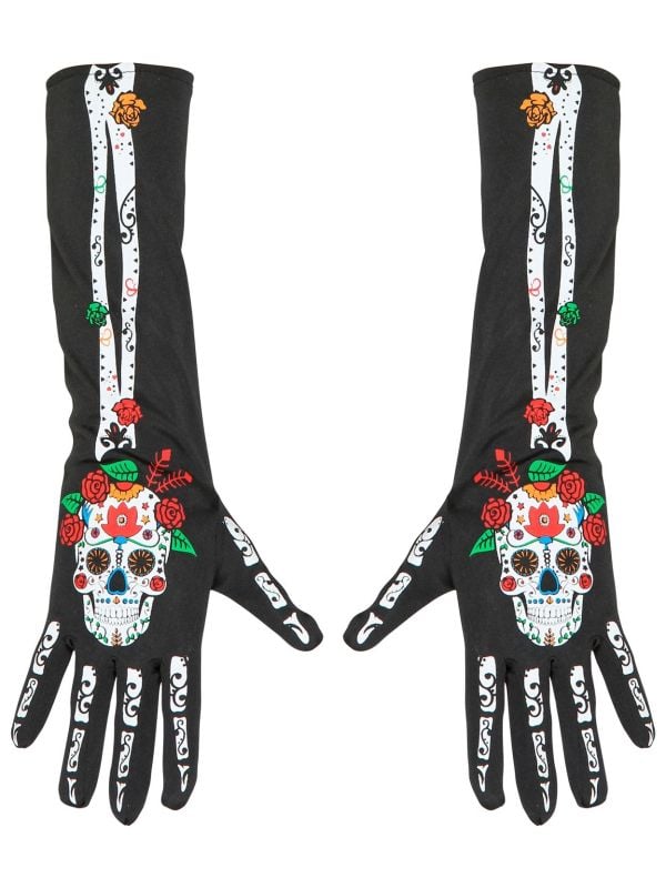 Lange handschoenen dag van de doden