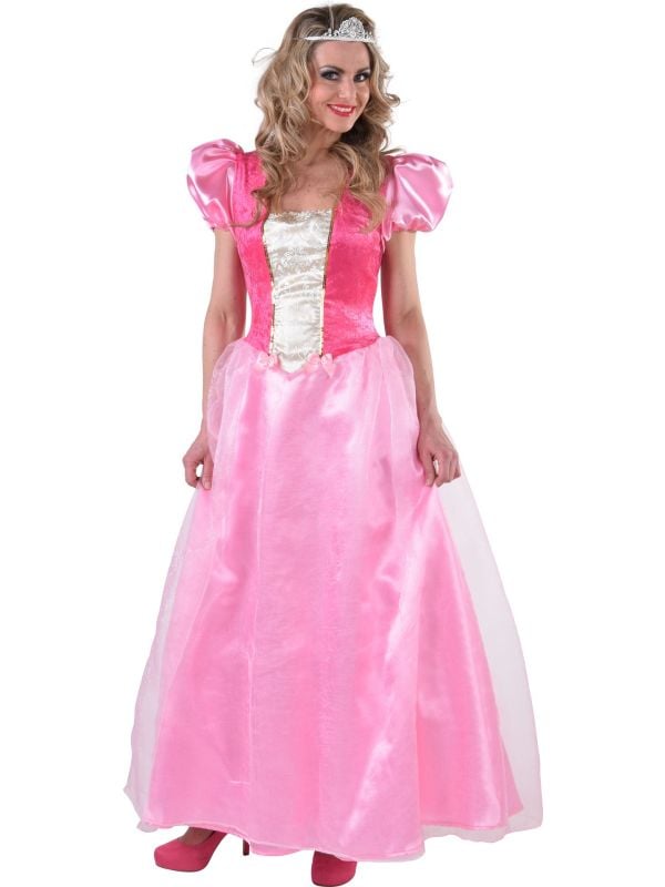 Lange prinses jurk roze main product photo