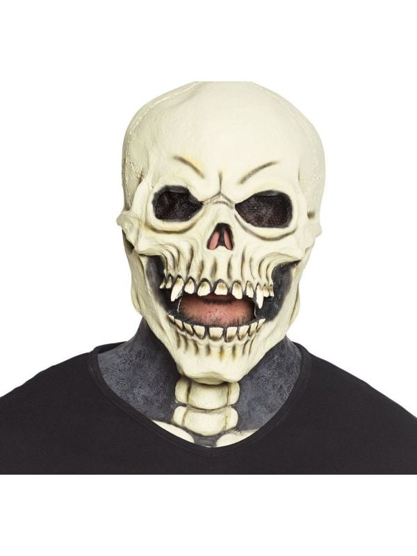 Latex schedel masker wit main product photo