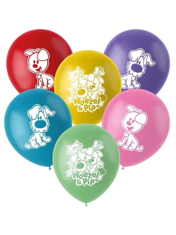 Latexballonnen Woezel en Pip