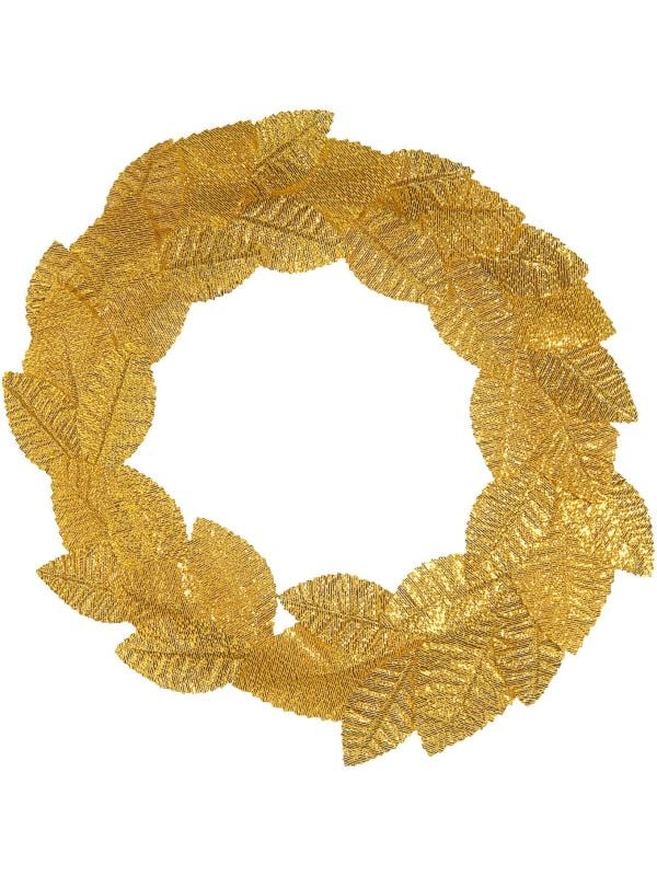 Laurierblad hoofdkrans goud