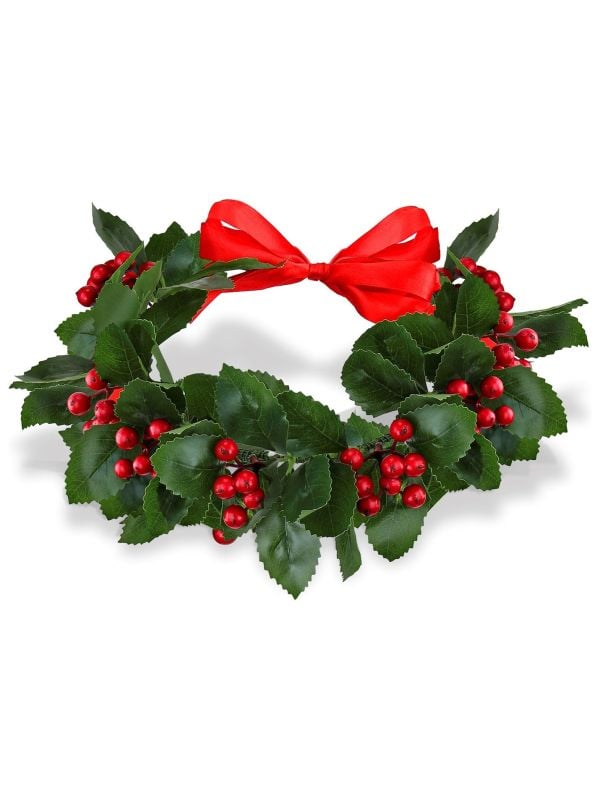 Lauwerkrans kerst met rode strik