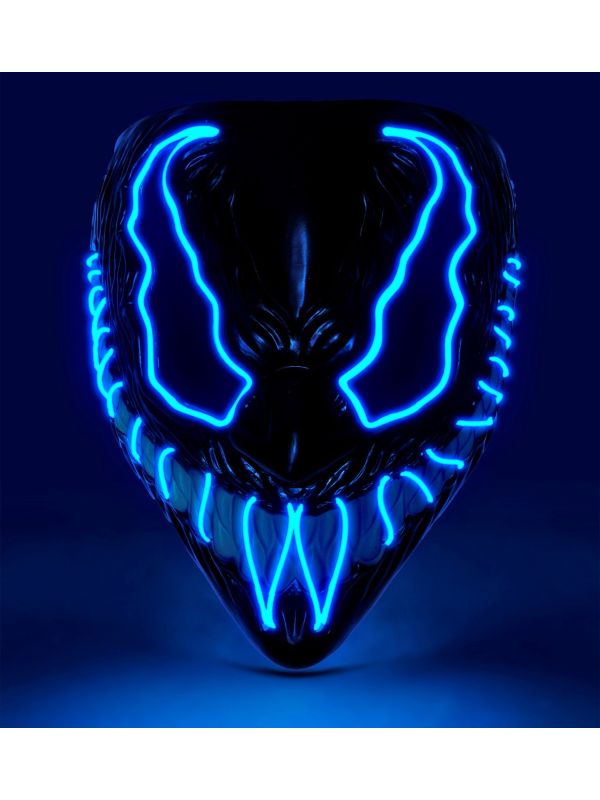 Led Monstermasker Blauw Dames Heren