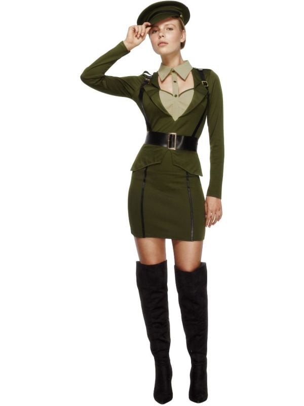 Legerpakje dames groen main product photo