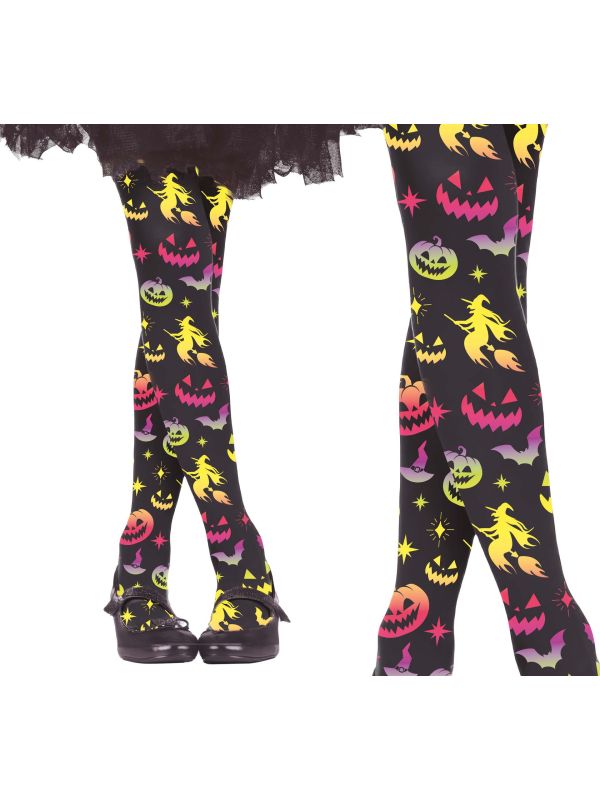 Legging meisjes halloween neon kleuren main product photo