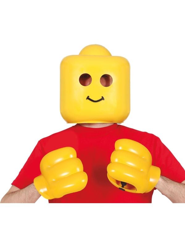 Lego Kostuum Masker met Handen