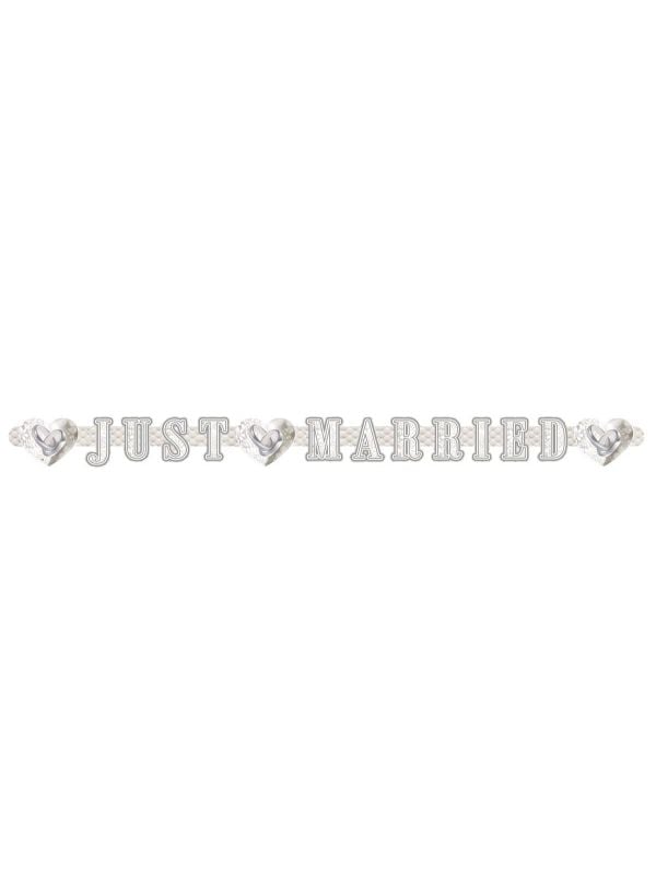 Letterslinger bruiloft just married 2 meter
