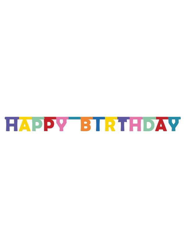 Letterslinger Happy Birthday Color Pop 160cm