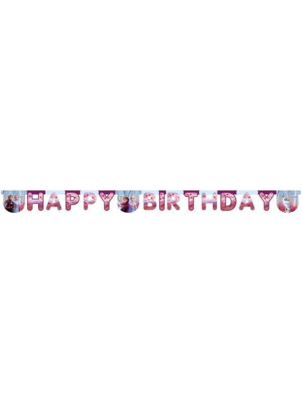 Letterslinger happy birthday frozen 2 verjaardag main product photo