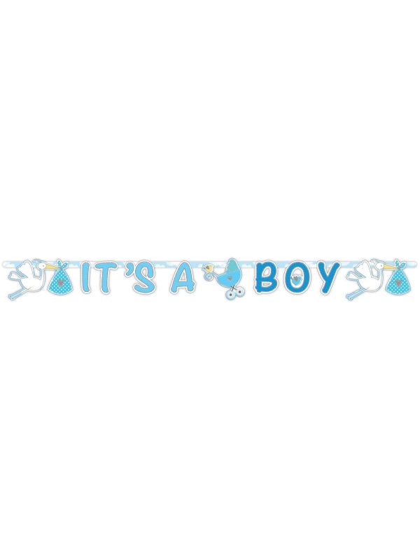 Letterslinger it's a boy geboorte jongen main product photo