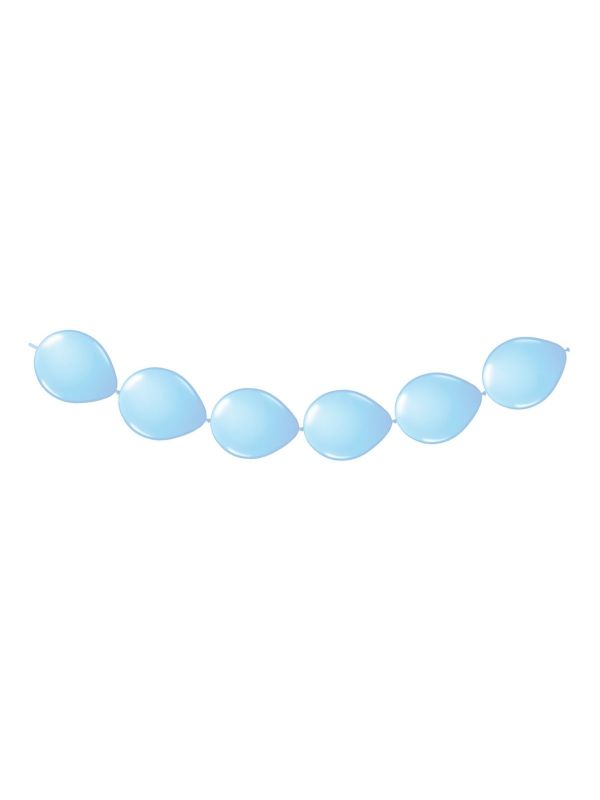 Lichtblauwe ballonnenslinger knoopballon 3 meter main product photo