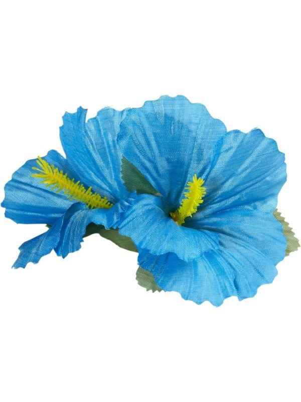 Lichtblauwe bloemen haarspeld
