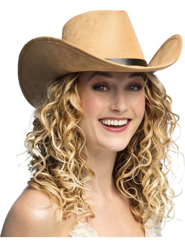 Lichtbruine Hoge Western Cowboyhoed