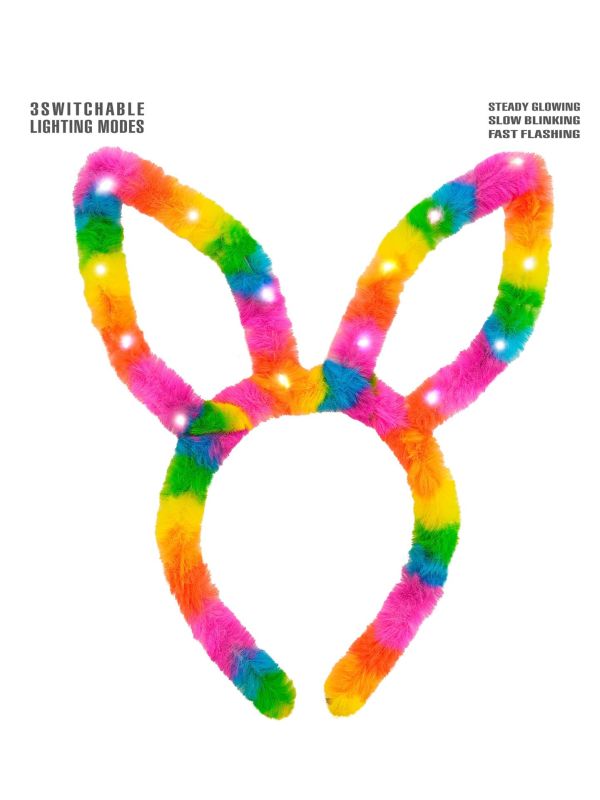 Lichtgevende Konijnen Oren Haarband Feest