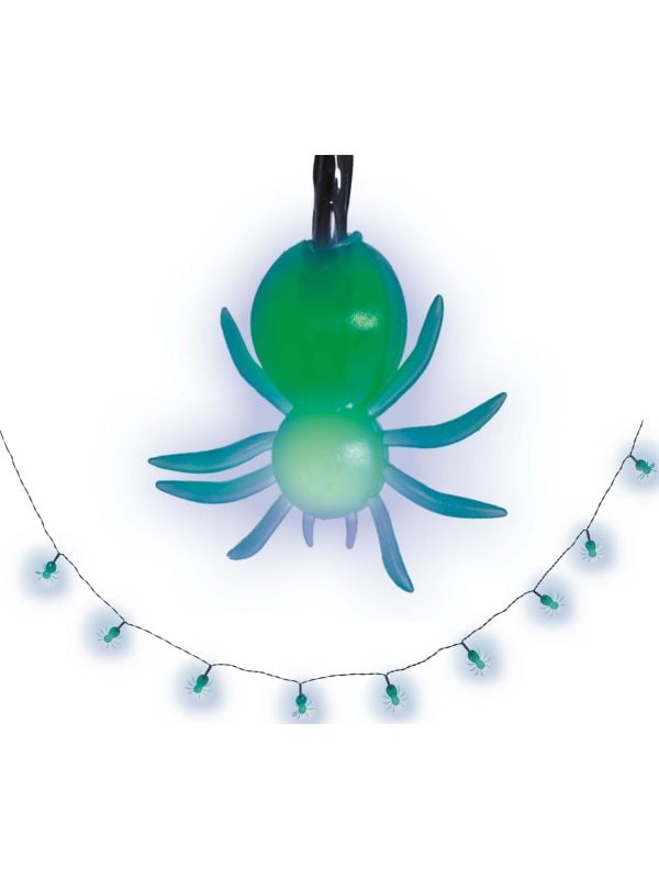 Lichtslinger led lampjes spinnen halloween 155 cm
