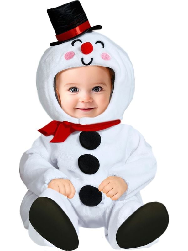 Lief sneeuwpop kostuum baby