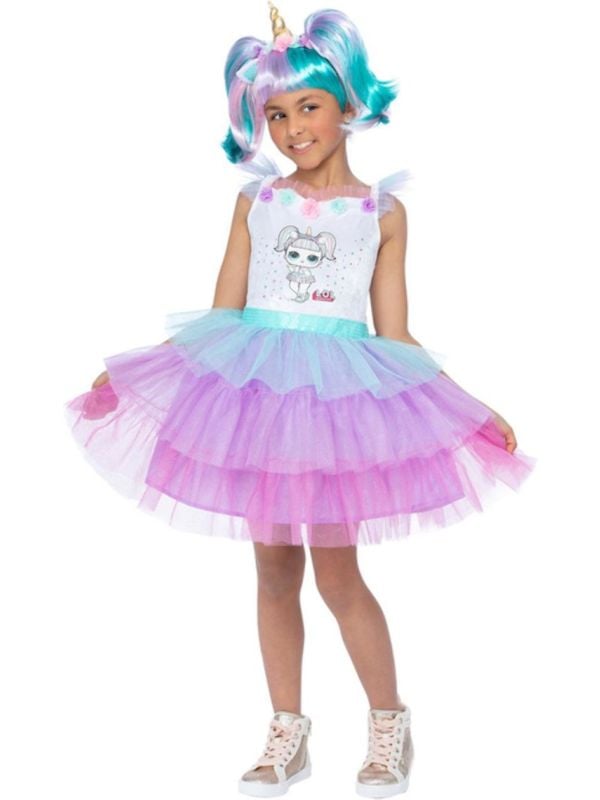 L.O.L Surprise! Deluxe Unicorn Kostuum Meisjes Wit main product photo