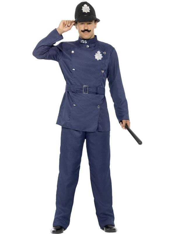 London Bobby Politie Kostuum Mannen Blauw main product photo
