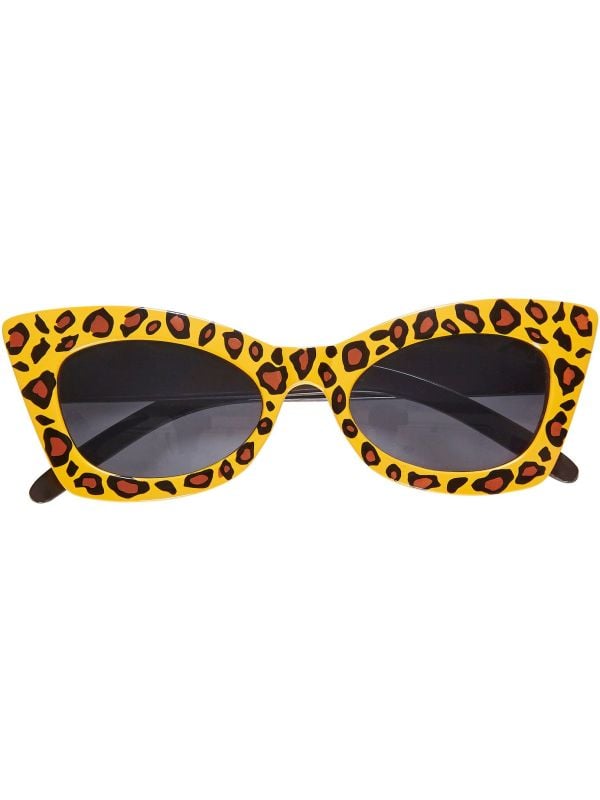 Luipaard rockabilly bril main product photo