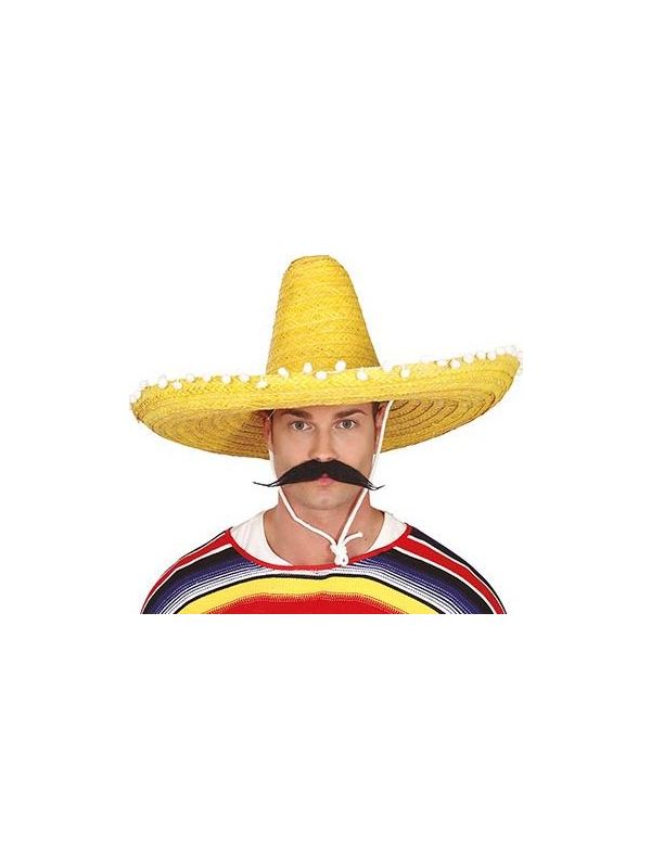 Mexicaanse sombrero XL geel