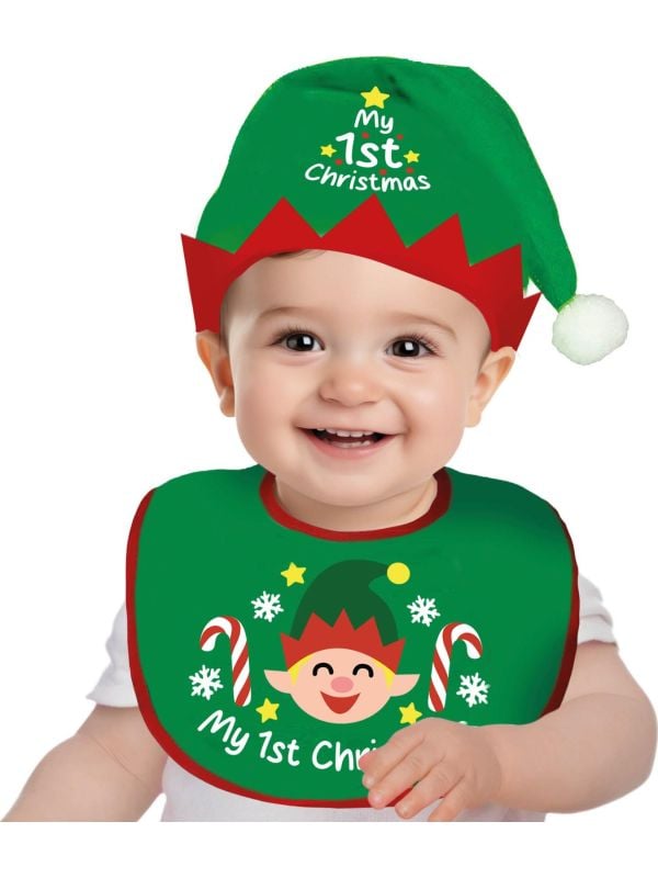 Mijn eerste kerst elf baby setje