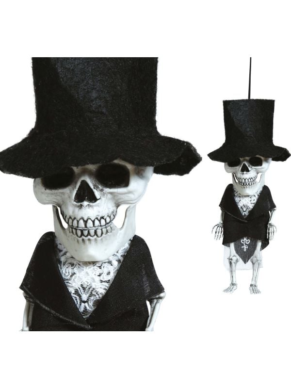 Mini hangdecoratie skelet bruidegom 15 cm halloween main product photo