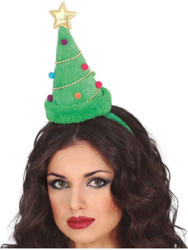 Mini kerstboom hoedje hoofdband