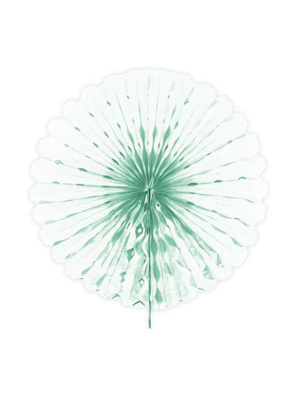 Mintgroene honingraat waaier decoratie