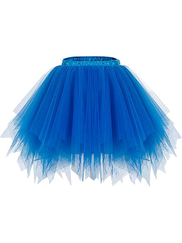 Neon Blauwe Dames Tutu met Binnenzak