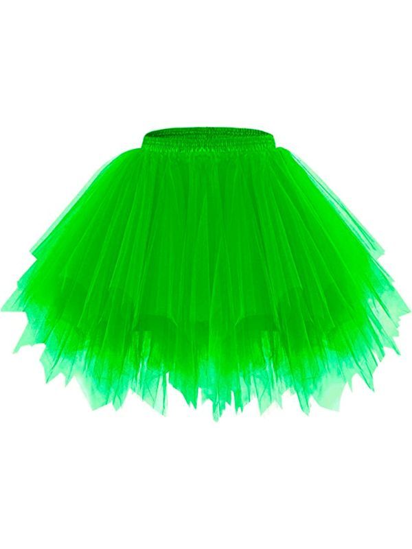 Neon Groene Dames Tutu met Binnenzak