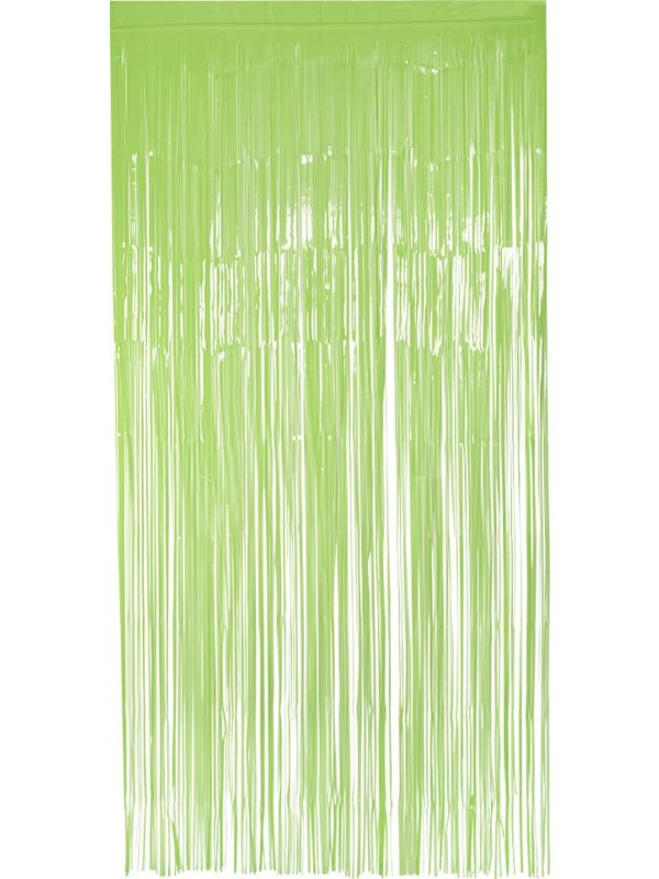Neon groene foliegordijn