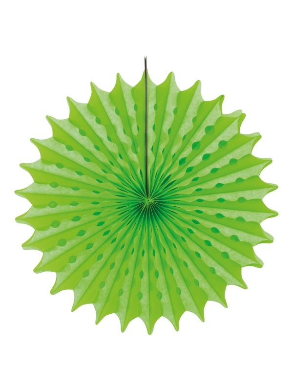 Neon groene honingraat waaier main product photo