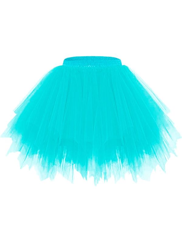 Neon Lichtblauwe Dames Tutu met Binnenzak