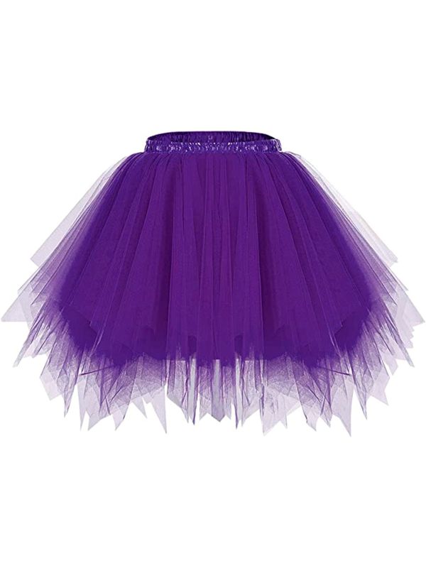 Neon Paarse Dames Tutu met Binnenzak