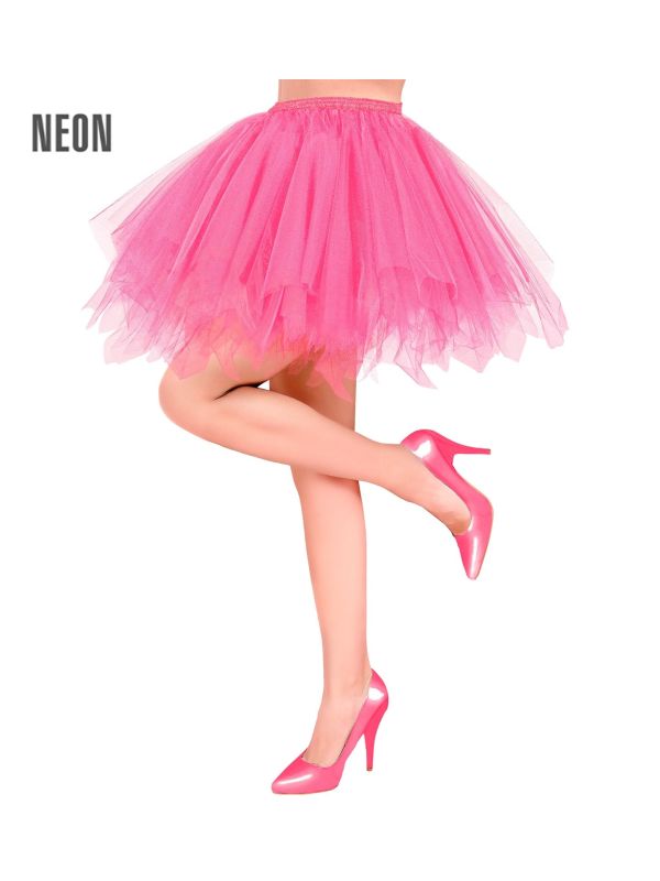 Neon Roze Dames Tutu met Binnenzak