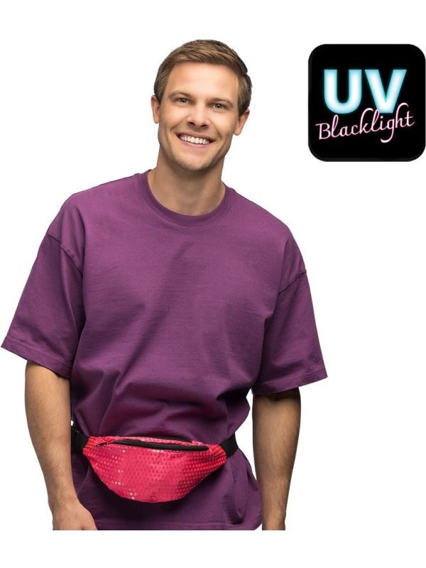 Neon Roze Heuptasje met Rits main product photo