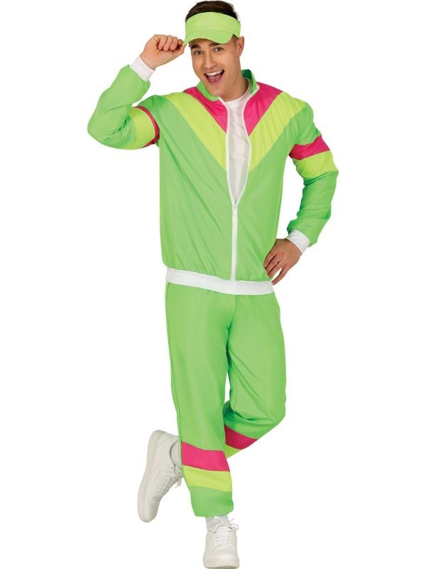 Neon Tracksuit 80's 90's Multicolor man