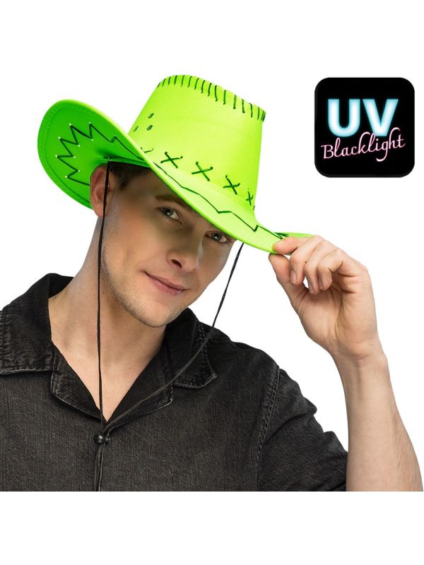 Neongroene Western Cowboyhoed