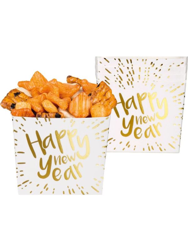 Nieuwjaar thema bakjes 6x main product photo