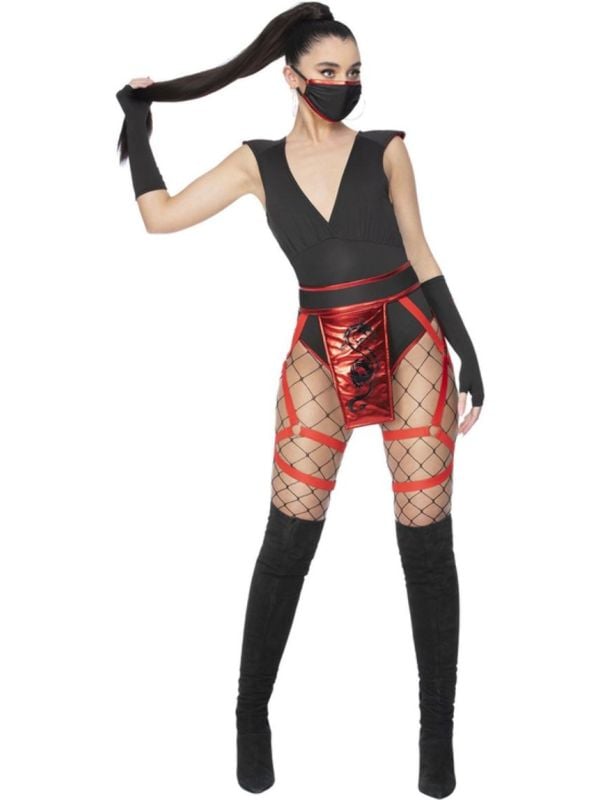 Ninja Kostuum Dames Zwart main product photo