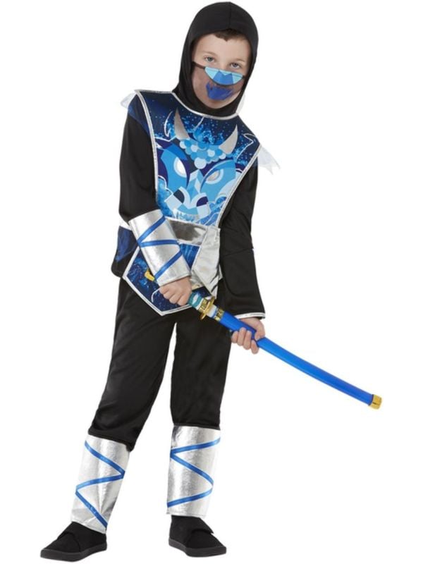 Ninja Kostuum Kinderen Zwart en Blauw main product photo